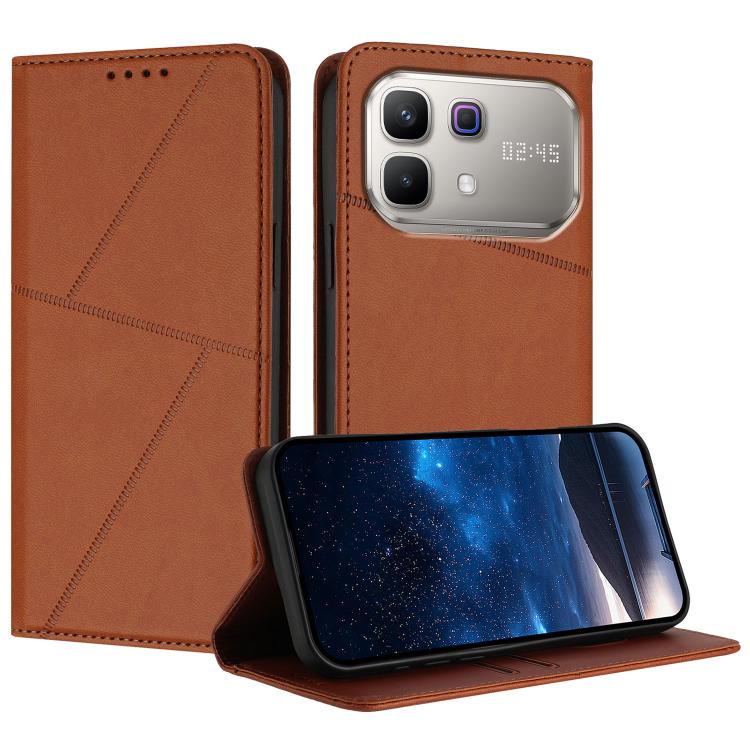 Strong Magnetic Frosted Flip Leather Phone Case, For Infinix GT 50 Pro 5G, For Infinix Hot 70 5G, For Infinix Note Edge 5G, For Infinix Smart 20 4G, For Infinix Note 60 5G, For Infinix Hot 60 4G / Hot 60i 4G, For Infinix Smart 10 Plus 4G               ...