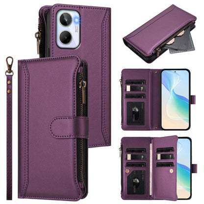 Magnetic Closure 9 Card Slots Zipper Leather Case with Hand Strap, For Realme 10 Pro 5G, For Realme 10 Pro+ 5G, For Realme 10 4G Global, For Realme C30 4G / Narzo 50i Prime / C30S, For Realme GT NEO 3T, For Realme 9 Pro+ 5G / Narzo 50 Pro              ...
