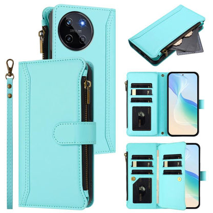Magnetic Closure 9 Card Slots Zipper Leather Case with Hand Strap, For Realme 13 4G Global / P1 5G Global, For Realme 13 Pro 5G Global, For Realme GT 6 5G Global / GT 6T 5G Global, For Realme C67 4G Global / 12 Lite 4G Global                           ...