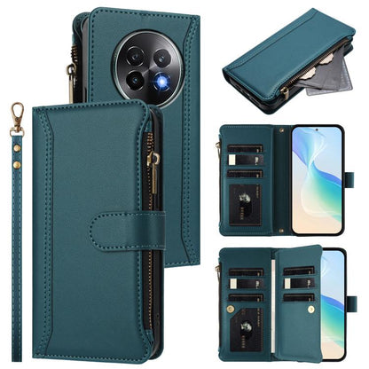 Magnetic Closure 9 Card Slots Zipper Leather Case with Hand Strap, For Realme GT7, For Realme Narzo 80 Pro, For Realme Narzo 80X, For Realme P3 Ultra 5G  Global, For Realme P3 5G Global, For Realme P3 Pro 5G  Global, For Realme 14 Pro+ 5G              ...