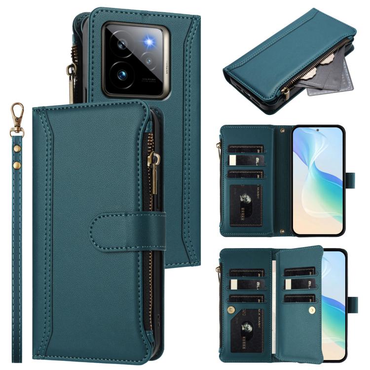 Magnetic Closure 9 Card Slots Zipper Leather Case with Hand Strap, For Realme GT7, For Realme Narzo 80 Pro, For Realme Narzo 80X, For Realme P3 Ultra 5G  Global, For Realme P3 5G Global, For Realme P3 Pro 5G  Global, For Realme 14 Pro+ 5G              ...