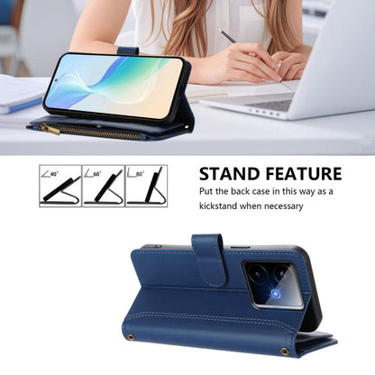 Magnetic Closure 9 Card Slots Zipper Leather Case with Hand Strap, For Realme GT7, For Realme Narzo 80 Pro, For Realme Narzo 80X, For Realme P3 Ultra 5G  Global, For Realme P3 5G Global, For Realme P3 Pro 5G  Global, For Realme 14 Pro+ 5G              ...