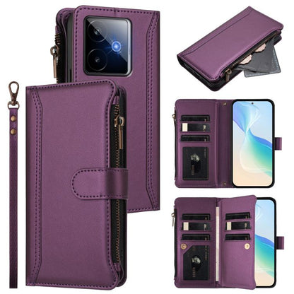 Magnetic Closure 9 Card Slots Zipper Leather Case with Hand Strap, For Realme GT7, For Realme Narzo 80 Pro, For Realme Narzo 80X, For Realme P3 Ultra 5G  Global, For Realme P3 5G Global, For Realme P3 Pro 5G  Global, For Realme 14 Pro+ 5G              ...
