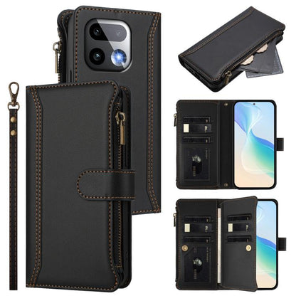 Magnetic Closure 9 Card Slots Zipper Leather Case with Hand Strap, For Realme 16T 5G Global, For Realme C83 5G India/C85 5G, For Realme P4 Power 5G, For Realme Note 80 4G Global, For Realme 16 5G Global, For Realme 16 Pro+ 5G Global                    ...