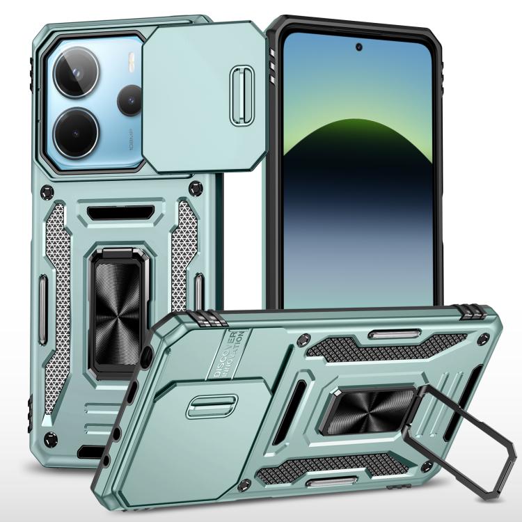 Armor PC Hybrid TPU Camera Shield Phone Case, For Redmi Note 15 Pro+ 5G Global 163.3mm, For Redmi Note 15 Global 4G / 5G 164mm, For Redmi Note 15 Pro 5G Global 163.6mm, For Redmi 15 5G / 4G EU 171mm, For Redmi 15C 5G / 4G Global 171mm                  ...