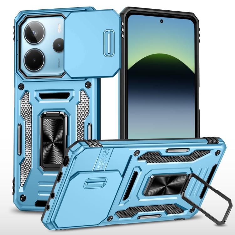 Armor PC Hybrid TPU Camera Shield Phone Case, For Redmi Note 15 Pro+ 5G Global 163.3mm, For Redmi Note 15 Global 4G / 5G 164mm, For Redmi Note 15 Pro 5G Global 163.6mm, For Redmi 15 5G / 4G EU 171mm, For Redmi 15C 5G / 4G Global 171mm                  ...
