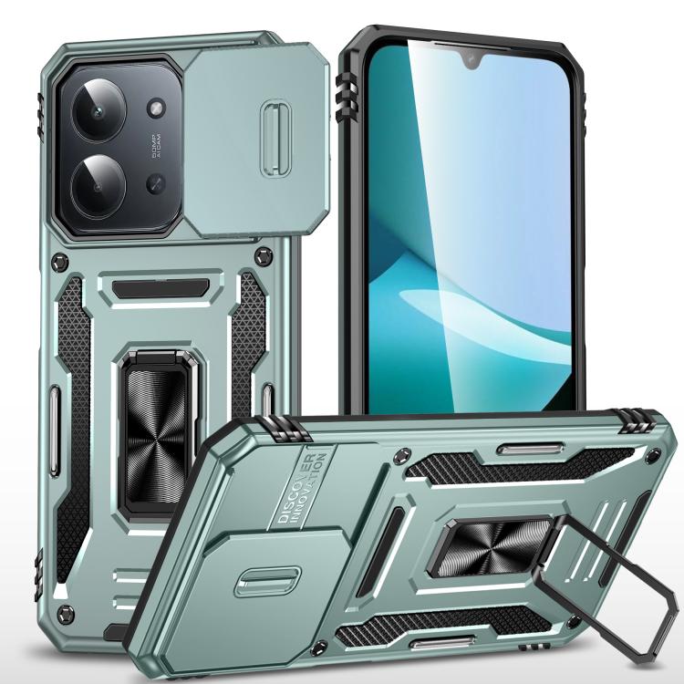 Armor PC Hybrid TPU Camera Shield Phone Case, For Redmi Note 15 Pro+ 5G Global 163.3mm, For Redmi Note 15 Global 4G / 5G 164mm, For Redmi Note 15 Pro 5G Global 163.6mm, For Redmi 15 5G / 4G EU 171mm, For Redmi 15C 5G / 4G Global 171mm                  ...