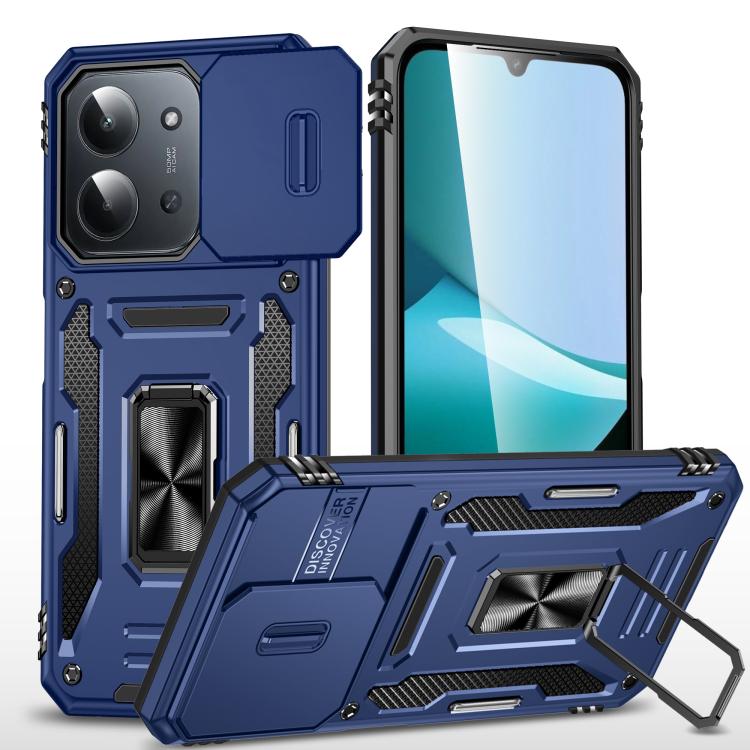 Armor PC Hybrid TPU Camera Shield Phone Case, For Redmi Note 15 Pro+ 5G Global 163.3mm, For Redmi Note 15 Global 4G / 5G 164mm, For Redmi Note 15 Pro 5G Global 163.6mm, For Redmi 15 5G / 4G EU 171mm, For Redmi 15C 5G / 4G Global 171mm                  ...