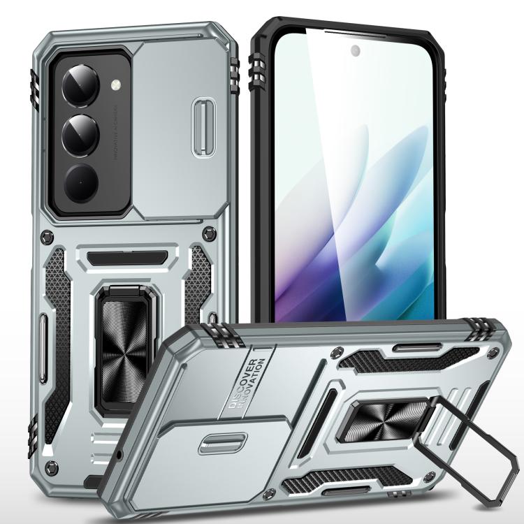 Armor PC Hybrid TPU Camera Shield Phone Case, For Redmi Note 15 Pro+ 5G Global 163.3mm, For Redmi Note 15 Global 4G / 5G 164mm, For Redmi Note 15 Pro 5G Global 163.6mm, For Redmi 15 5G / 4G EU 171mm, For Redmi 15C 5G / 4G Global 171mm                  ...