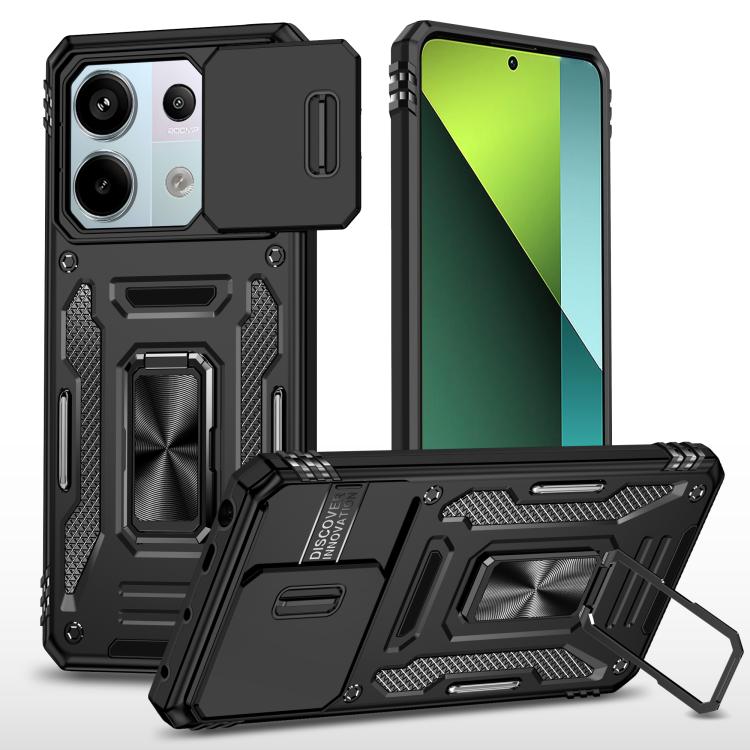 Armor PC Hybrid TPU Camera Shield Phone Case, For Redmi Note 15 Pro+ 5G Global 163.3mm, For Redmi Note 15 Global 4G / 5G 164mm, For Redmi Note 15 Pro 5G Global 163.6mm, For Redmi 15 5G / 4G EU 171mm, For Redmi 15C 5G / 4G Global 171mm                  ...