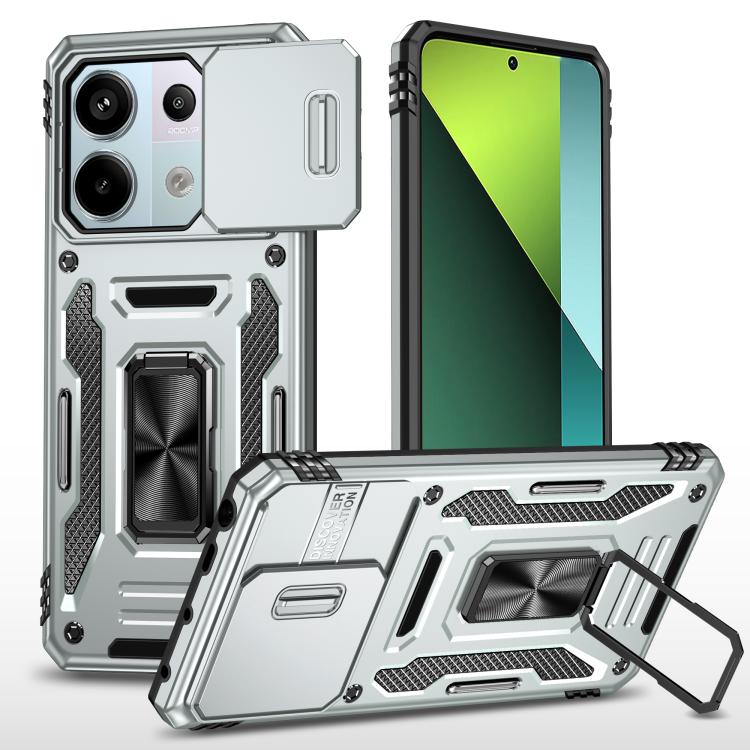 Armor PC Hybrid TPU Camera Shield Phone Case, For Redmi Note 15 Pro+ 5G Global 163.3mm, For Redmi Note 15 Global 4G / 5G 164mm, For Redmi Note 15 Pro 5G Global 163.6mm, For Redmi 15 5G / 4G EU 171mm, For Redmi 15C 5G / 4G Global 171mm                  ...