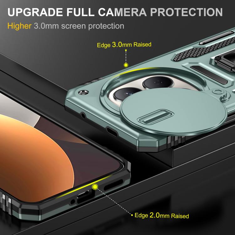 Armor PC Hybrid TPU Camera Shield Phone Case, For Redmi Note 15 Pro+ 5G Global 163.3mm, For Redmi Note 15 Global 4G / 5G 164mm, For Redmi Note 15 Pro 5G Global 163.6mm, For Redmi 15 5G / 4G EU 171mm, For Redmi 15C 5G / 4G Global 171mm                  ...