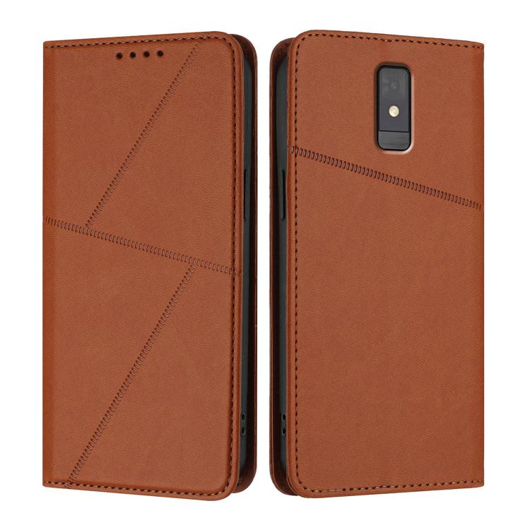 Strong Magnetic Frosted Flip Leather Phone Case, For ZTE Blade V41 Smart, For ZTE Blade A32, For ZTE Libero 5G III, For ZTE Blade A72 5G, For ZTE Libero 5G II, For ZTE Blade A72, For ZTE Blade A52