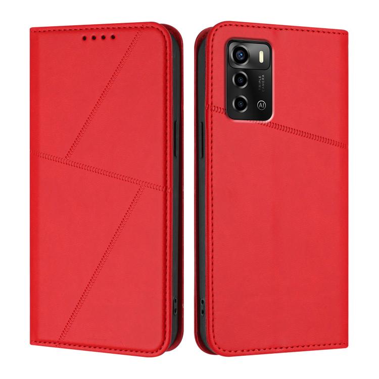 Strong Magnetic Frosted Flip Leather Phone Case, For ZTE Blade V41 Smart, For ZTE Blade A32, For ZTE Libero 5G III, For ZTE Blade A72 5G, For ZTE Libero 5G II, For ZTE Blade A72, For ZTE Blade A52