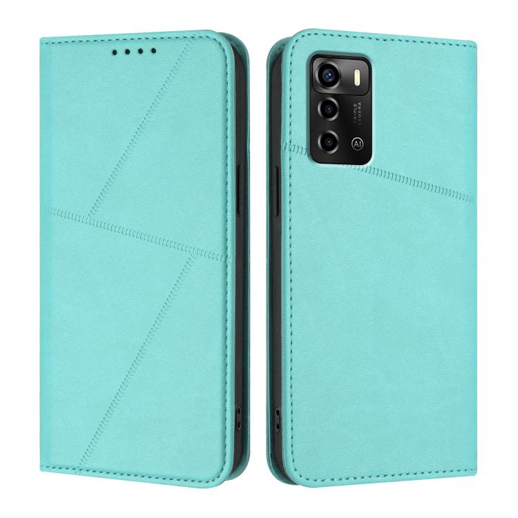 Strong Magnetic Frosted Flip Leather Phone Case, For ZTE Blade V41 Smart, For ZTE Blade A32, For ZTE Libero 5G III, For ZTE Blade A72 5G, For ZTE Libero 5G II, For ZTE Blade A72, For ZTE Blade A52