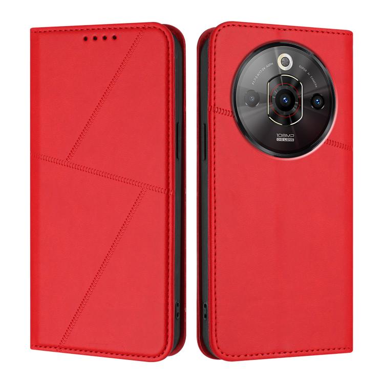 Strong Magnetic Frosted Flip Leather Phone Case, For ZTE Blade V70, For ZTE Blade A75 5G, For ZTE Blade A75 4G / nubia Focus, For ZTE Blade V60 Vita / Axon 60 Lite, For ZTE nubia Z60S Pro, For ZTE Blade A35 / Blade A55, For ZTE Axon 60                 ...
