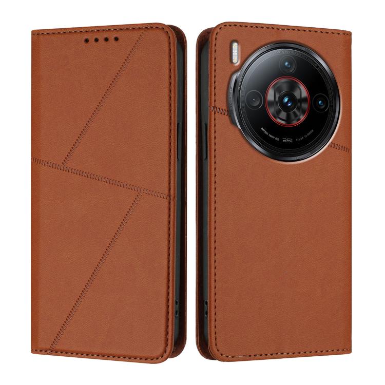 Strong Magnetic Frosted Flip Leather Phone Case, For ZTE Blade V70, For ZTE Blade A75 5G, For ZTE Blade A75 4G / nubia Focus, For ZTE Blade V60 Vita / Axon 60 Lite, For ZTE nubia Z60S Pro, For ZTE Blade A35 / Blade A55, For ZTE Axon 60                 ...