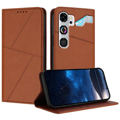 Strong Magnetic Frosted Flip Leather Phone Case, For ZTE nubia Air Pro 5G, For ZTE nubia Neo 5 Pro 5G, For ZTE nubia Neo 5 5G, For ZTE nubia Neo 5 GT 5G, For ZTE Blade V80 Vita, For ZTE nubia V80 Max, For ZTE Blade A56 Pro, For ZTE Blade A76 5G        ...