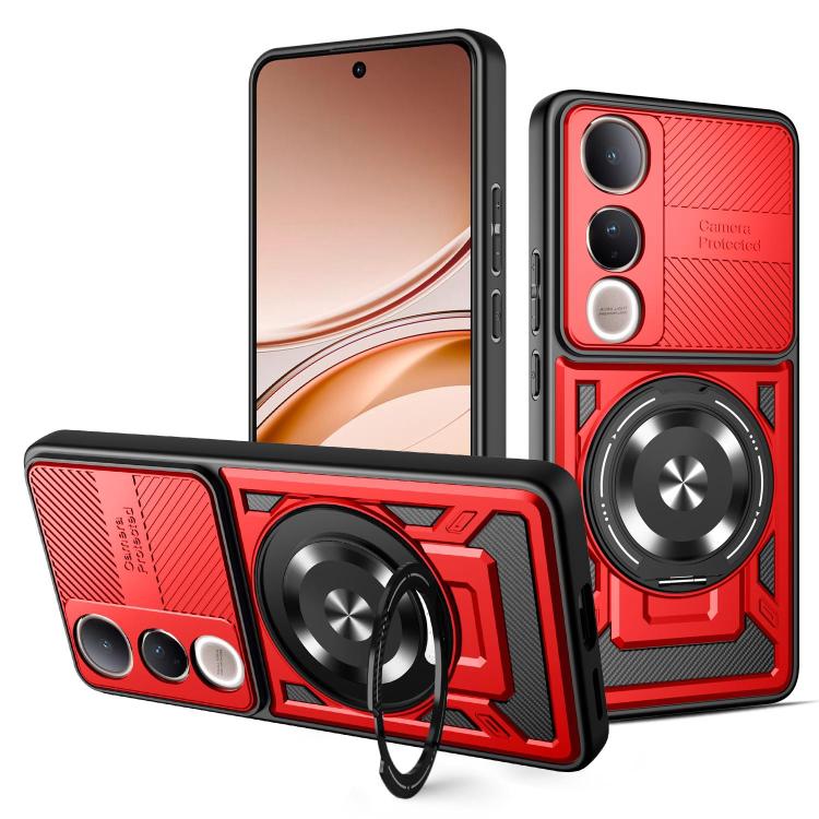 Armor Rotating Holder MagSafe Phone Case, For vivo V60 Lite 5G, For vivo Y300i / Y39 5G, For vivo V50 Lite 5G, For vivo Y29 4G / T4X 5G, For vivo Y29s 5G / Y04 4G