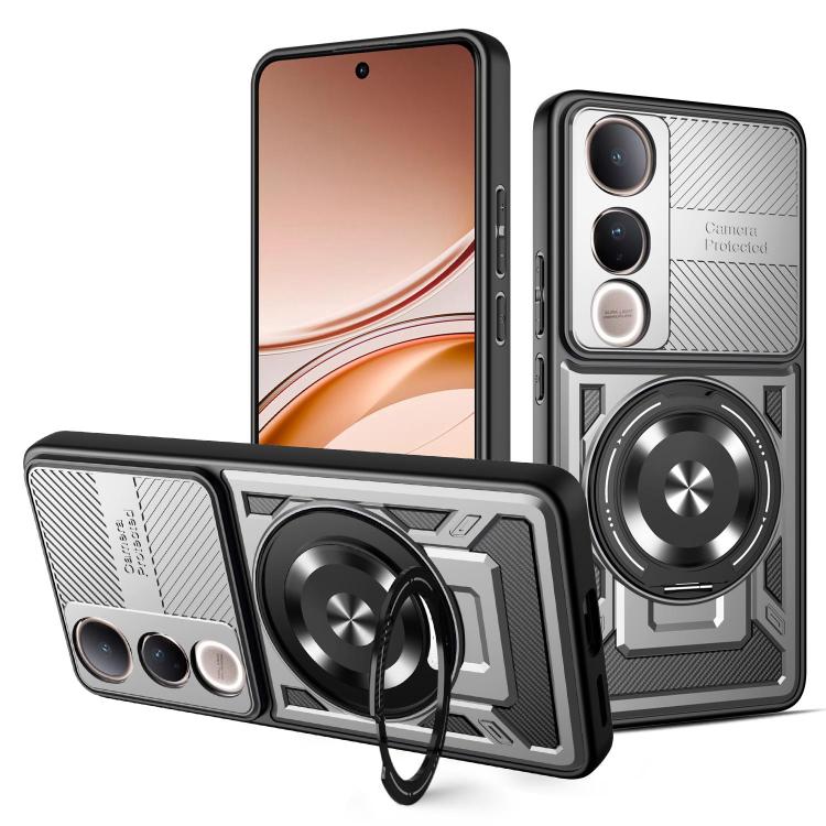 Armor Rotating Holder MagSafe Phone Case, For vivo V60 Lite 5G, For vivo Y300i / Y39 5G, For vivo V50 Lite 5G, For vivo Y29 4G / T4X 5G, For vivo Y29s 5G / Y04 4G