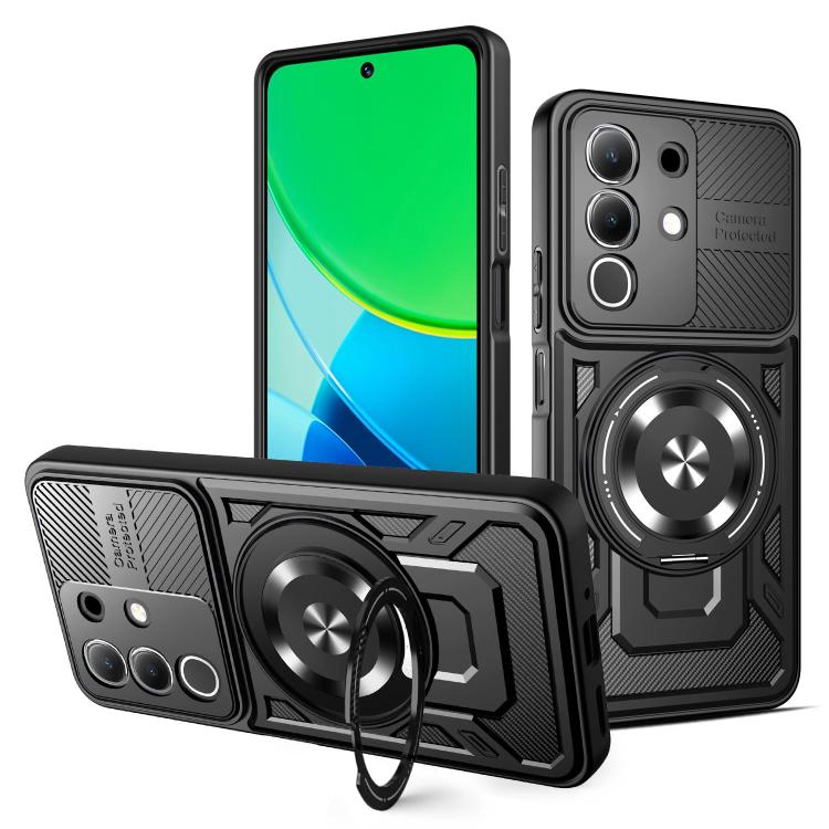 Armor Rotating Holder MagSafe Phone Case, For vivo V60 Lite 5G, For vivo Y300i / Y39 5G, For vivo V50 Lite 5G, For vivo Y29 4G / T4X 5G, For vivo Y29s 5G / Y04 4G