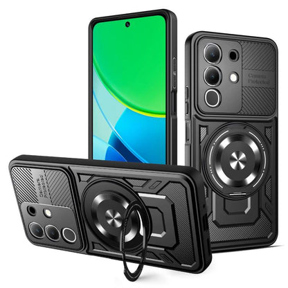 Armor Rotating Holder MagSafe Phone Case, For vivo V60 Lite 5G, For vivo Y300i / Y39 5G, For vivo V50 Lite 5G, For vivo Y29 4G / T4X 5G, For vivo Y29s 5G / Y04 4G