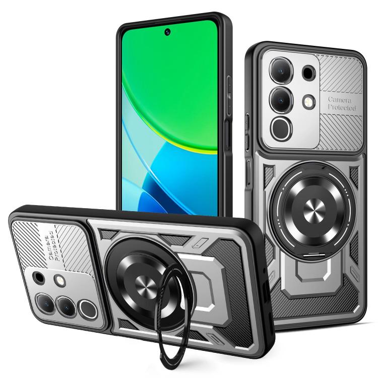 Armor Rotating Holder MagSafe Phone Case, For vivo V60 Lite 5G, For vivo Y300i / Y39 5G, For vivo V50 Lite 5G, For vivo Y29 4G / T4X 5G, For vivo Y29s 5G / Y04 4G