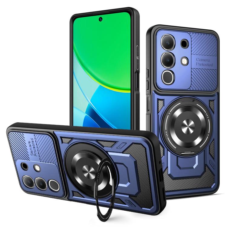 Armor Rotating Holder MagSafe Phone Case, For vivo V60 Lite 5G, For vivo Y300i / Y39 5G, For vivo V50 Lite 5G, For vivo Y29 4G / T4X 5G, For vivo Y29s 5G / Y04 4G