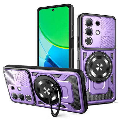 Armor Rotating Holder MagSafe Phone Case, For vivo V60 Lite 5G, For vivo Y300i / Y39 5G, For vivo V50 Lite 5G, For vivo Y29 4G / T4X 5G, For vivo Y29s 5G / Y04 4G
