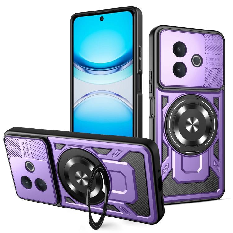 Armor Rotating Holder MagSafe Phone Case, For vivo V60 Lite 5G, For vivo Y300i / Y39 5G, For vivo V50 Lite 5G, For vivo Y29 4G / T4X 5G, For vivo Y29s 5G / Y04 4G