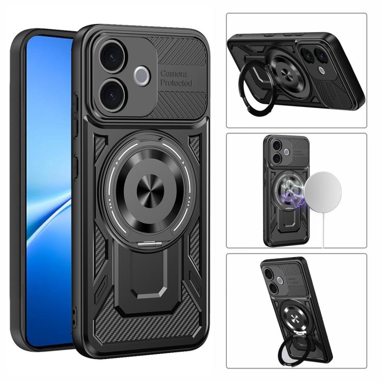 Armor Rotating Holder MagSafe Phone Case, For vivo V60 Lite 5G, For vivo Y300i / Y39 5G, For vivo V50 Lite 5G, For vivo Y29 4G / T4X 5G, For vivo Y29s 5G / Y04 4G