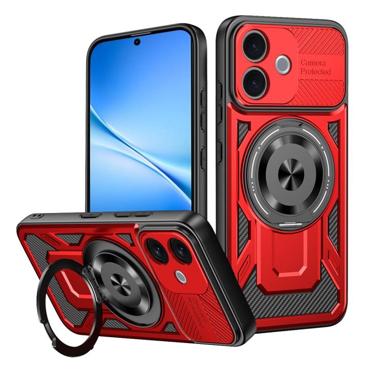 Armor Rotating Holder MagSafe Phone Case, For vivo V60 Lite 5G, For vivo Y300i / Y39 5G, For vivo V50 Lite 5G, For vivo Y29 4G / T4X 5G, For vivo Y29s 5G / Y04 4G