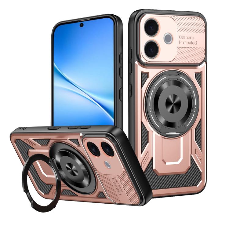 Armor Rotating Holder MagSafe Phone Case, For vivo V60 Lite 5G, For vivo Y300i / Y39 5G, For vivo V50 Lite 5G, For vivo Y29 4G / T4X 5G, For vivo Y29s 5G / Y04 4G