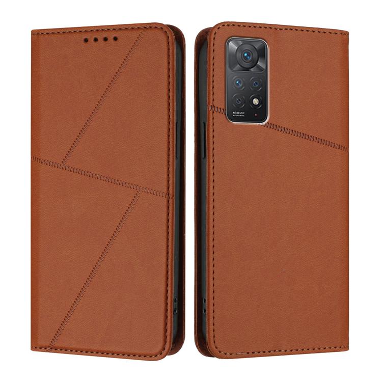 Strong Magnetic Frosted Flip Leather Phone Case, For Redmi Note 12 Pro 5G Global, For Redmi Note 12 5G Global / Poco X5, For Redmi 10A, For Redmi 10C, For Redmi Note 11 / 11S 4G Global, For Redmi Note 11 Pro 4G Global, For Redmi 10
