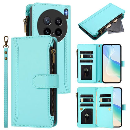 Magnetic Closure 9 Card Slots Zipper Leather Case with Hand Strap, For vivo X300 FE 5G Zeiss/S50 Pro Mini 5G, For vivo X300s, For vivo Y21 5G 2026 Global / Y05 4G, For vivo V70 FE 5G, For vivo X300 Ultra, For vivo X300 Pro, For vivo X300               ...