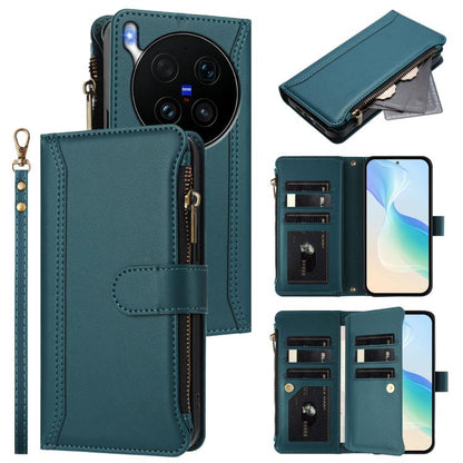 Magnetic Closure 9 Card Slots Zipper Leather Case with Hand Strap, For vivo X300 FE 5G Zeiss/S50 Pro Mini 5G, For vivo X300s, For vivo Y21 5G 2026 Global / Y05 4G, For vivo V70 FE 5G, For vivo X300 Ultra, For vivo X300 Pro, For vivo X300               ...