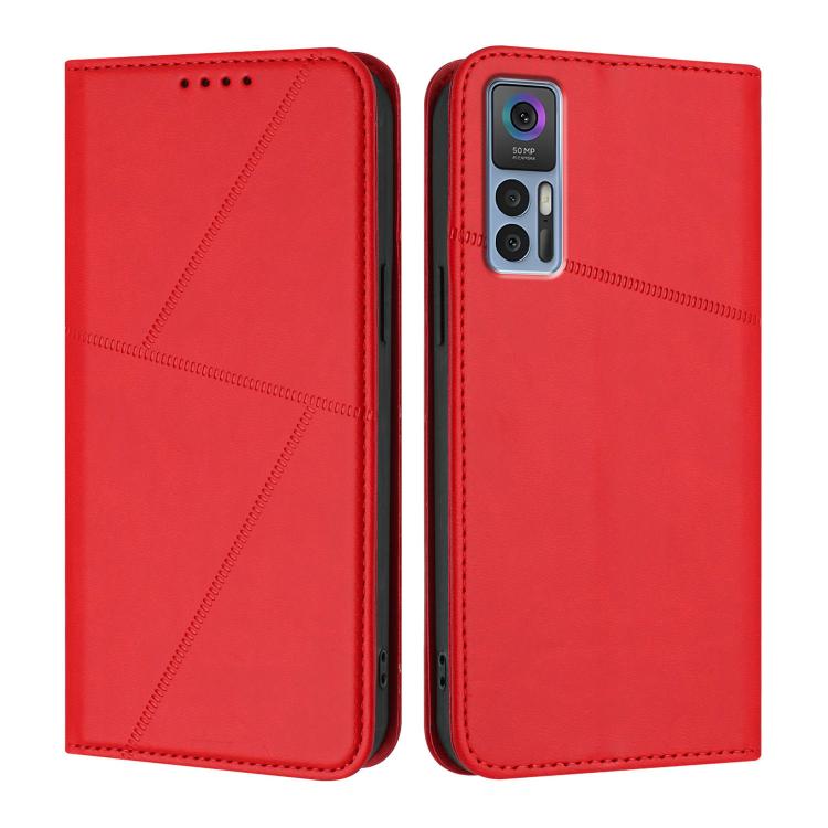 Strong Magnetic Frosted Flip Leather Phone Case, For TCL 40 R 5G, For TCL 30 XL, For TCL 305 / 306 / 30E / 30 SE, For TCL Stylus 5G, For TCL 30T, For TCL 30 5G / TCL 30+, For TCL 30 XE 5G