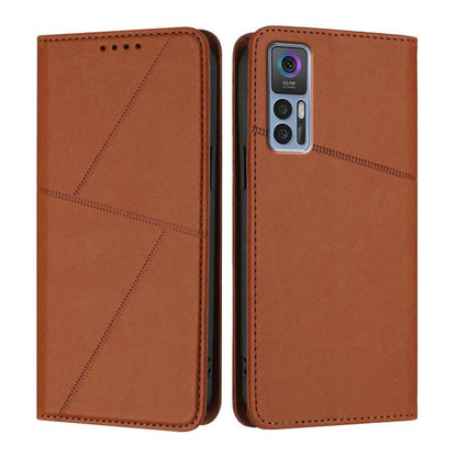 Strong Magnetic Frosted Flip Leather Phone Case, For TCL 40 R 5G, For TCL 30 XL, For TCL 305 / 306 / 30E / 30 SE, For TCL Stylus 5G, For TCL 30T, For TCL 30 5G / TCL 30+, For TCL 30 XE 5G