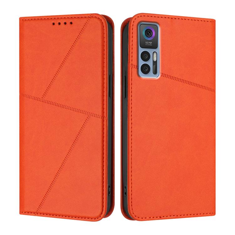 Strong Magnetic Frosted Flip Leather Phone Case, For TCL 40 R 5G, For TCL 30 XL, For TCL 305 / 306 / 30E / 30 SE, For TCL Stylus 5G, For TCL 30T, For TCL 30 5G / TCL 30+, For TCL 30 XE 5G