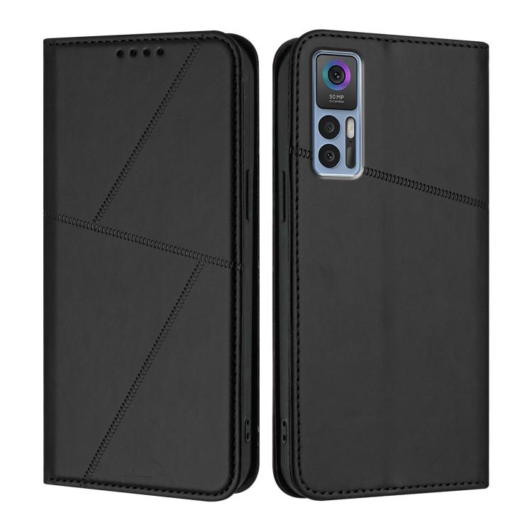 Strong Magnetic Frosted Flip Leather Phone Case, For TCL 40 R 5G, For TCL 30 XL, For TCL 305 / 306 / 30E / 30 SE, For TCL Stylus 5G, For TCL 30T, For TCL 30 5G / TCL 30+, For TCL 30 XE 5G