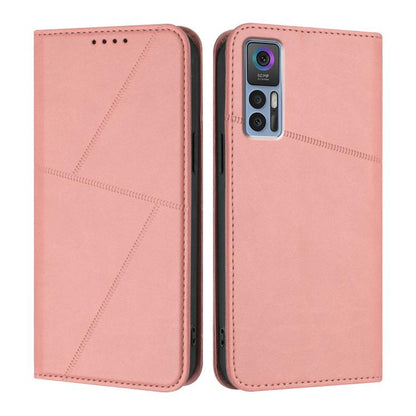 Strong Magnetic Frosted Flip Leather Phone Case, For TCL 40 R 5G, For TCL 30 XL, For TCL 305 / 306 / 30E / 30 SE, For TCL Stylus 5G, For TCL 30T, For TCL 30 5G / TCL 30+, For TCL 30 XE 5G