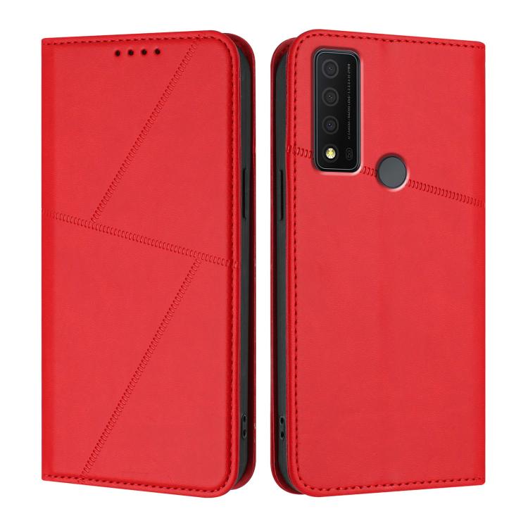 Strong Magnetic Frosted Flip Leather Phone Case, For TCL 40 R 5G, For TCL 30 XL, For TCL 305 / 306 / 30E / 30 SE, For TCL Stylus 5G, For TCL 30T, For TCL 30 5G / TCL 30+, For TCL 30 XE 5G