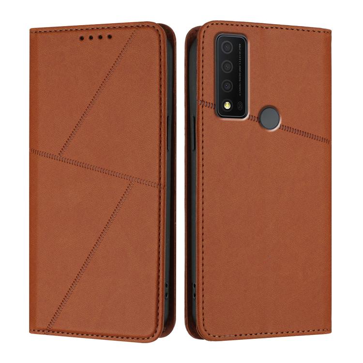 Strong Magnetic Frosted Flip Leather Phone Case, For TCL 40 R 5G, For TCL 30 XL, For TCL 305 / 306 / 30E / 30 SE, For TCL Stylus 5G, For TCL 30T, For TCL 30 5G / TCL 30+, For TCL 30 XE 5G
