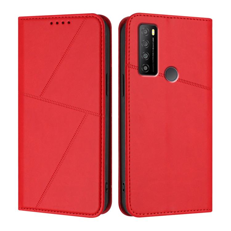 Strong Magnetic Frosted Flip Leather Phone Case, For TCL 40 R 5G, For TCL 30 XL, For TCL 305 / 306 / 30E / 30 SE, For TCL Stylus 5G, For TCL 30T, For TCL 30 5G / TCL 30+, For TCL 30 XE 5G