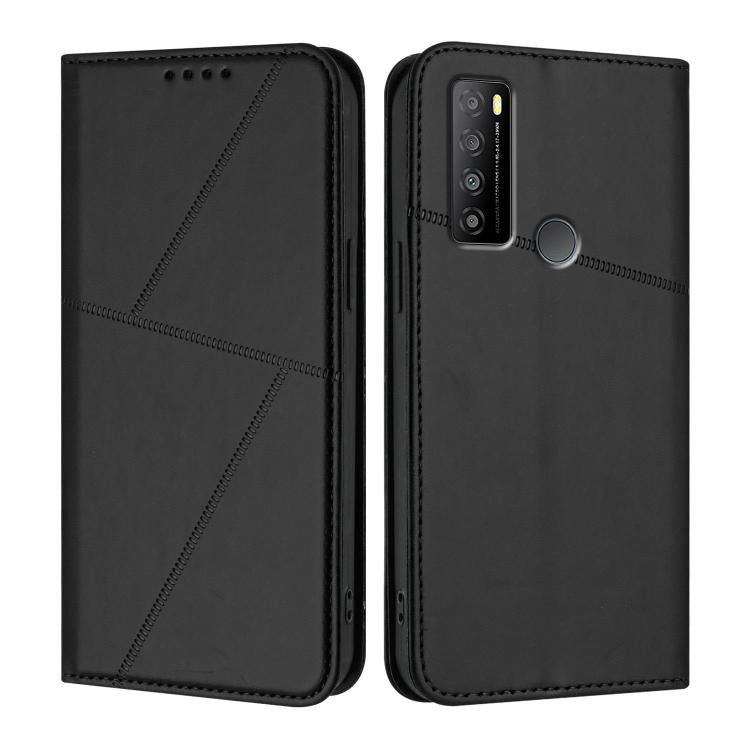 Strong Magnetic Frosted Flip Leather Phone Case, For TCL 40 R 5G, For TCL 30 XL, For TCL 305 / 306 / 30E / 30 SE, For TCL Stylus 5G, For TCL 30T, For TCL 30 5G / TCL 30+, For TCL 30 XE 5G