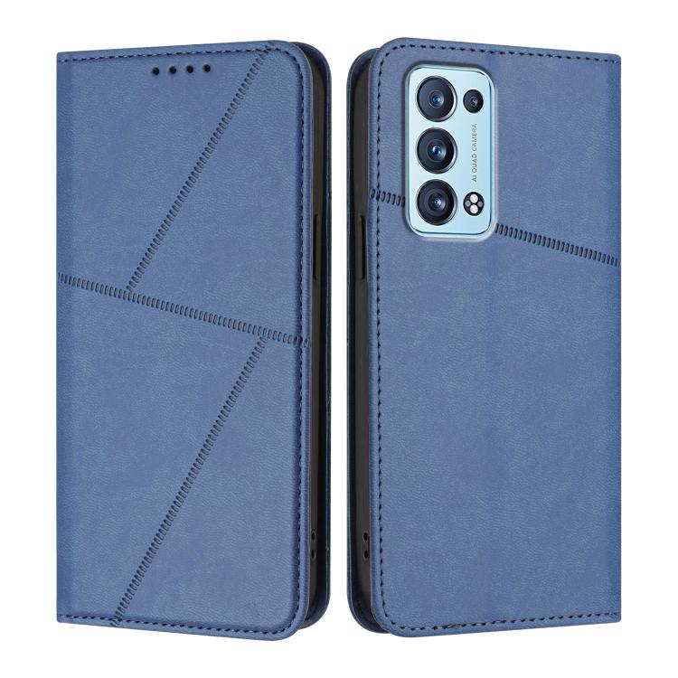 Strong Magnetic Frosted Flip Leather Phone Case, For OPPO A36 / A76 / A96 / K10, For OPPO Reno6 Pro+ 5G, For OPPO A54 5G / A74 5G / A93 5G, For OPPO A79 5G