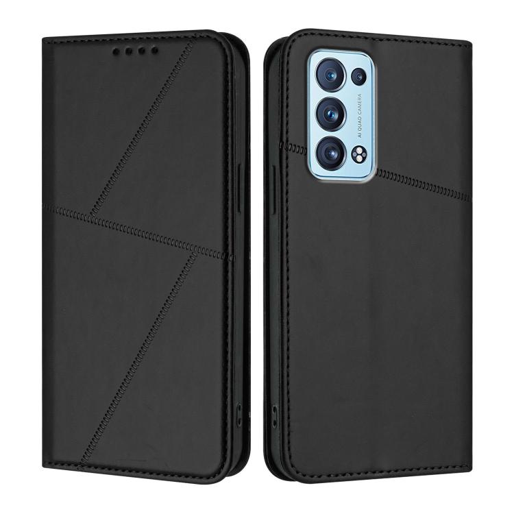 Strong Magnetic Frosted Flip Leather Phone Case, For OPPO A36 / A76 / A96 / K10, For OPPO Reno6 Pro+ 5G, For OPPO A54 5G / A74 5G / A93 5G, For OPPO A79 5G