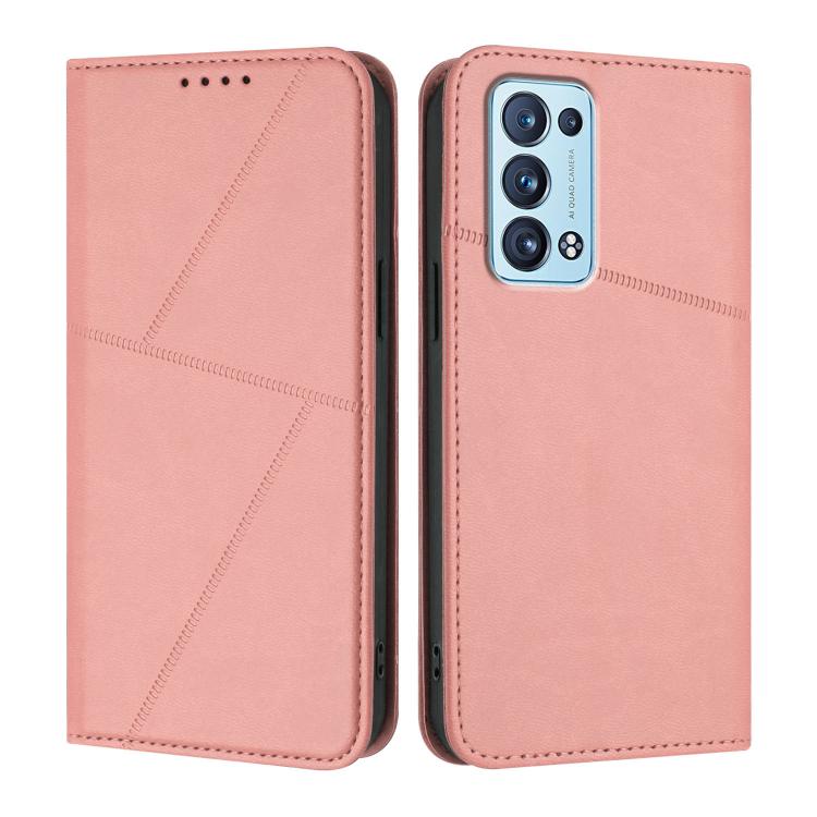 Strong Magnetic Frosted Flip Leather Phone Case, For OPPO A36 / A76 / A96 / K10, For OPPO Reno6 Pro+ 5G, For OPPO A54 5G / A74 5G / A93 5G, For OPPO A79 5G
