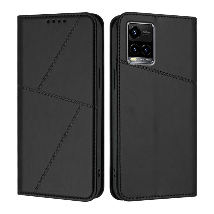 Strong Magnetic Frosted Flip Leather Phone Case, For vivo Y55 5G / Y55s 2023 / Y75 5G, For vivo Y33t