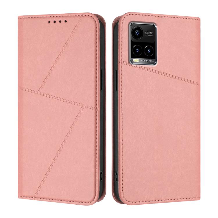Strong Magnetic Frosted Flip Leather Phone Case, For vivo Y55 5G / Y55s 2023 / Y75 5G, For vivo Y33t